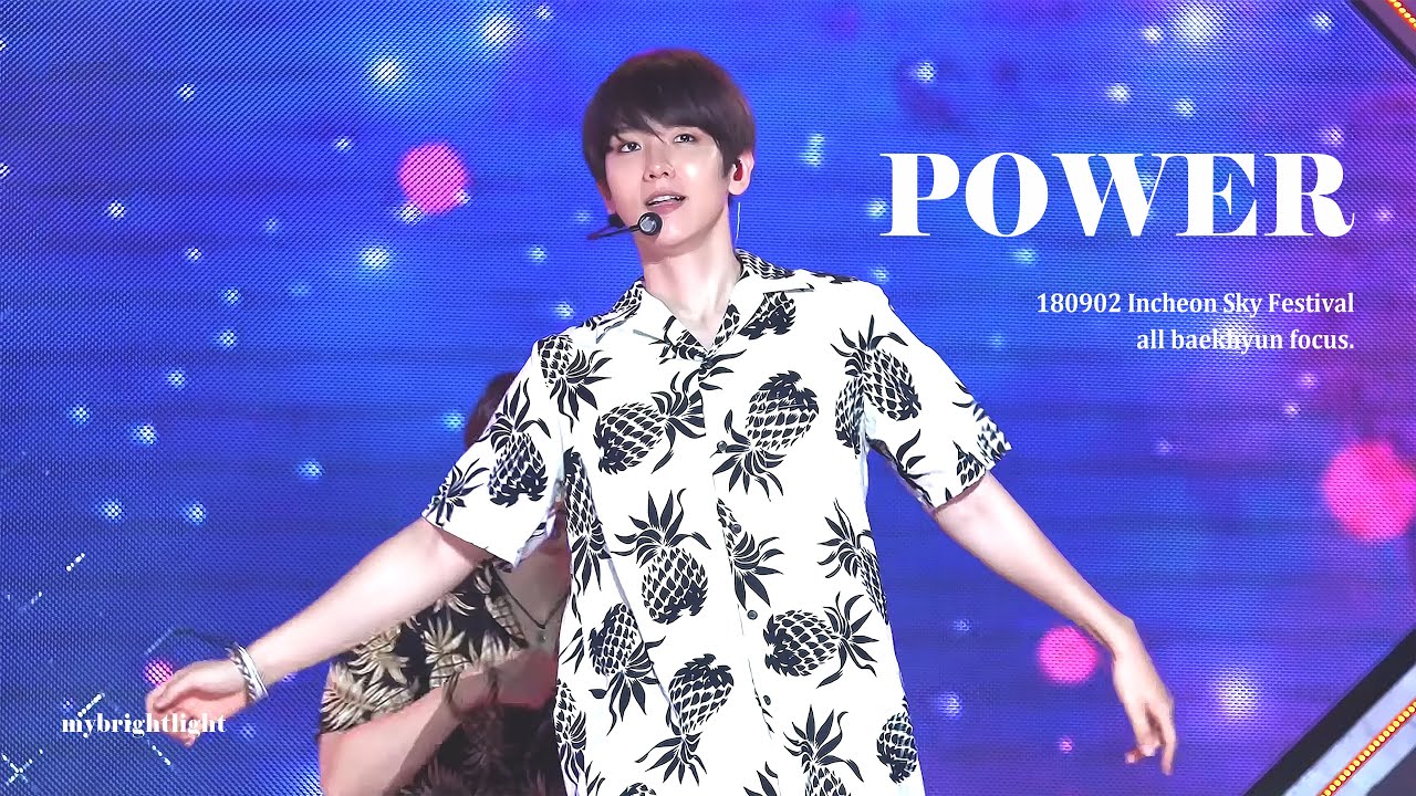 180902 인천 스카이 페스티벌 파워 power - 백현 baekhyun focus