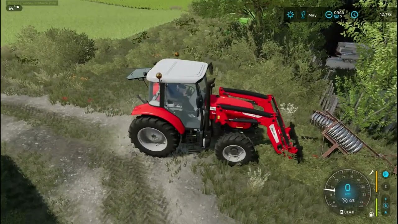Košnja nov nakladač in baliranje fs 22