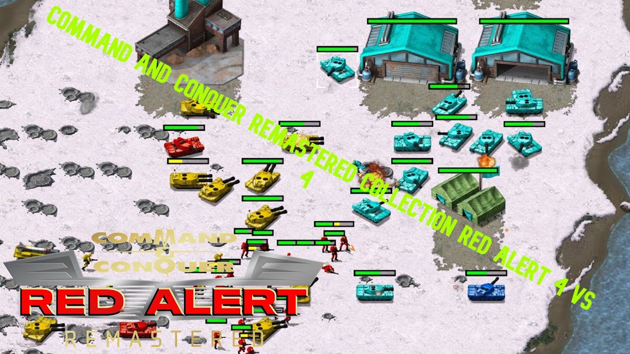 Playing Team games for the First time !!  Command and Conquer Remastered Collection Red Alert 4 vs 4