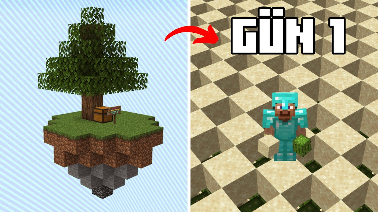 Sıfırdan Minecraft Skyblock Sunucusuna Başladım! SoulCraft