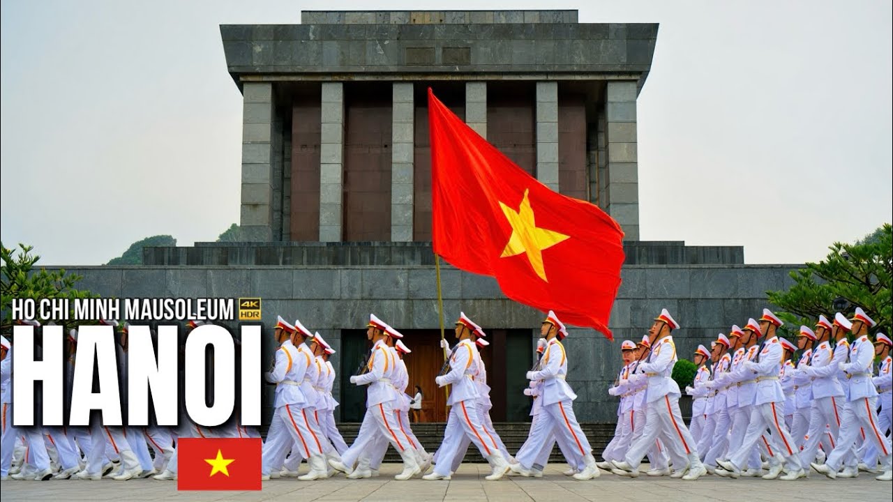Hanoi, Vietnam 🇻🇳 Flag Raising Ceremony at Ba Dinh Square【4K HDR】| Ho Chi Minh Mausoleum