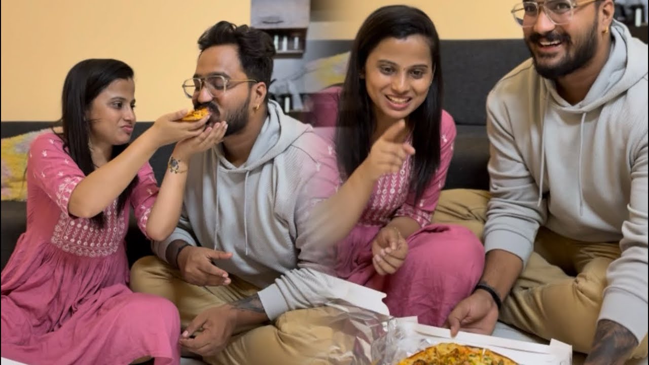 Pizza challenge / ನನ್ನ ಹೆಂಡತಿ ತನ್ನ ಹೋಟೆಲ್‌ನಿಂದ ಆಹಾರವನ್ನು ತಂದಳು #dboss #food #kannada #viralvideo