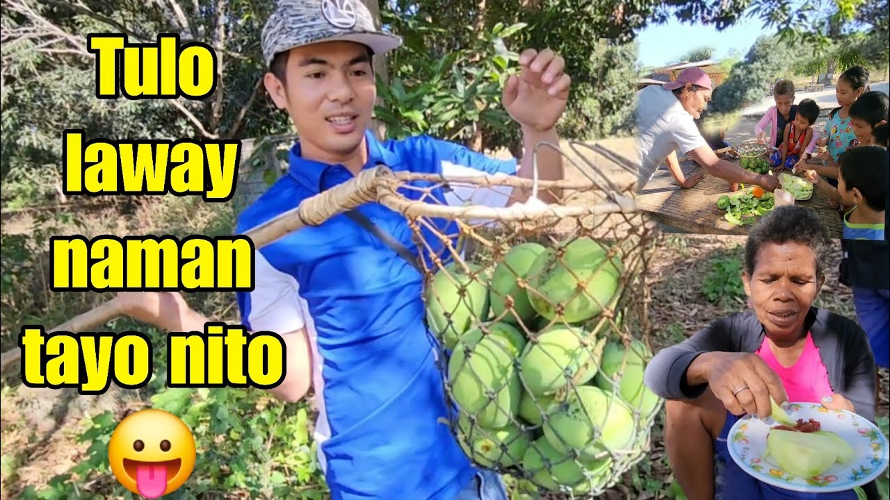 Niyaya kami ng mga bata na mamitas ng mangga, ubos tuloy Bagoong nila😀