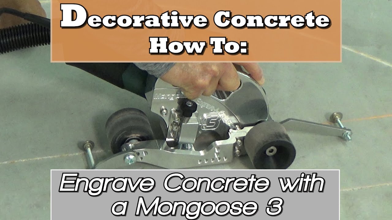 Decorative Concrete How To:  Score Concrete with a Mongoose 3 Concrete Saw
