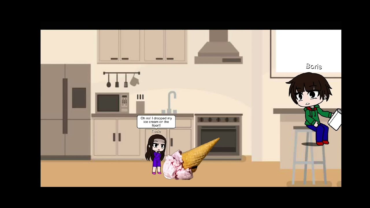 Rosie Gets Grounded for Accidentally Dropping her Ice Cream on the Floor