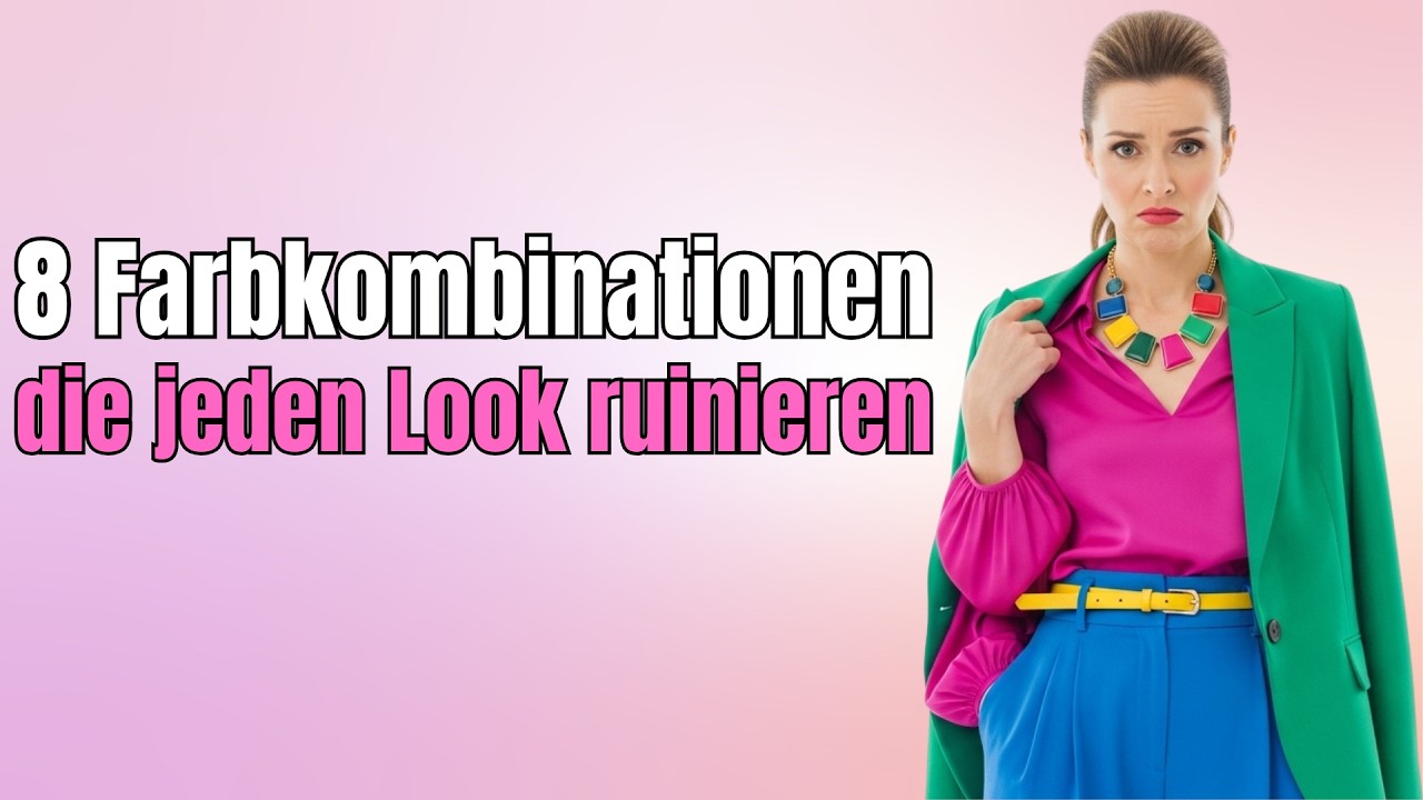 8 Farbkombinationen, die Ihren Look ruinieren