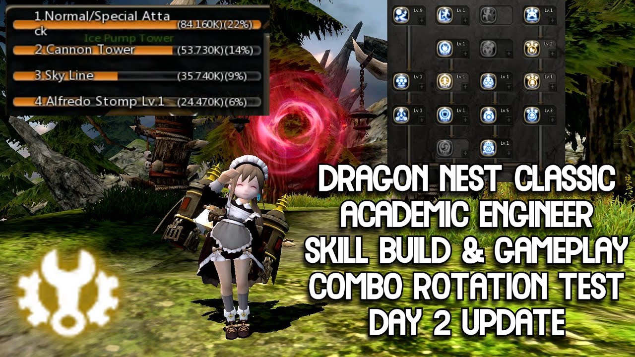 Engineer Skill Build & Gameplay Combo Rotation Day 2 Update Solo Cerberus Nest With Begginer Gear