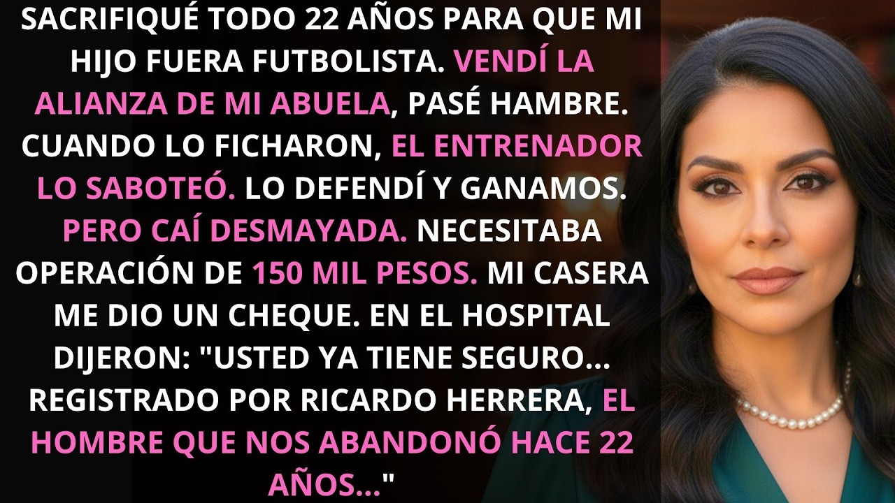 Pasé hambre para alimentarlo hasta que dijo: “Mamá, me convertí en futbolista” y todo cambió...