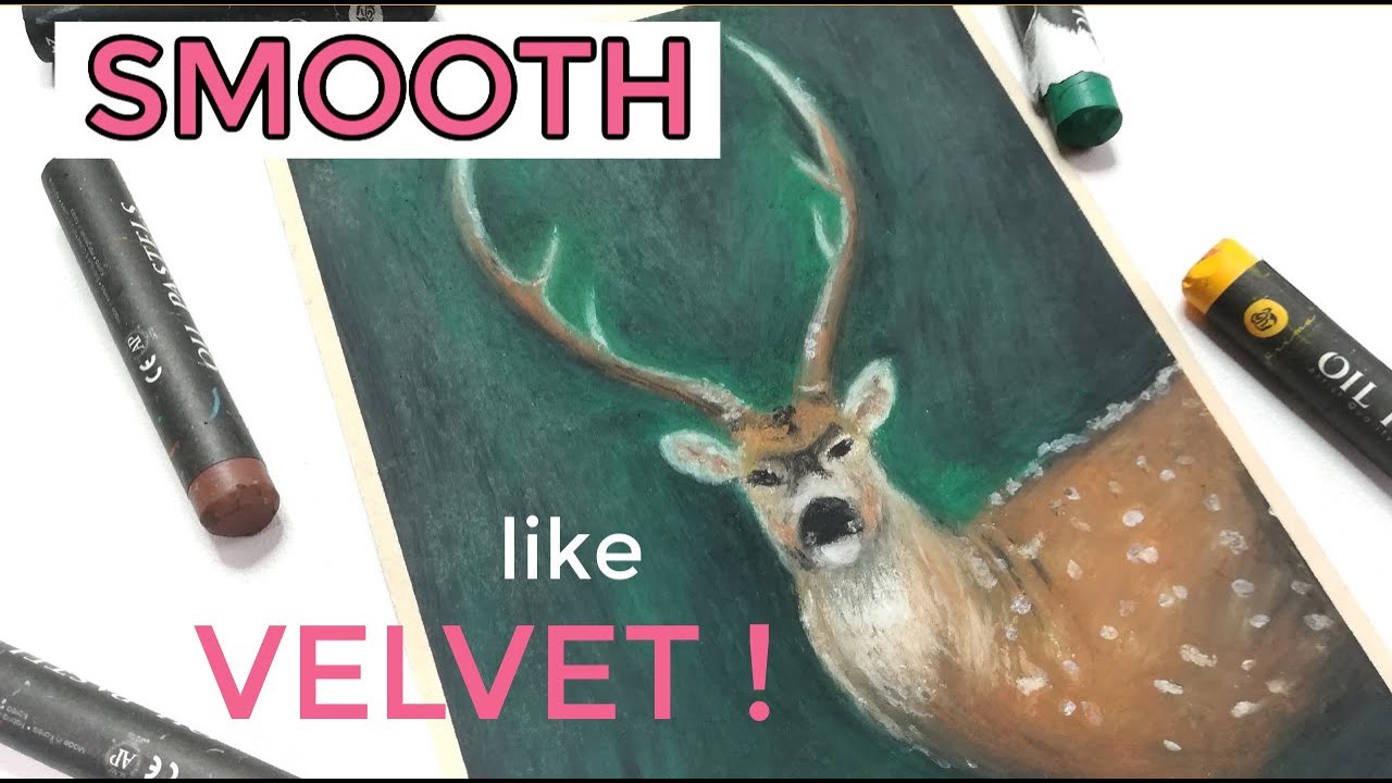 OIL PASTEL : Make your paintings look smooth and beautiful