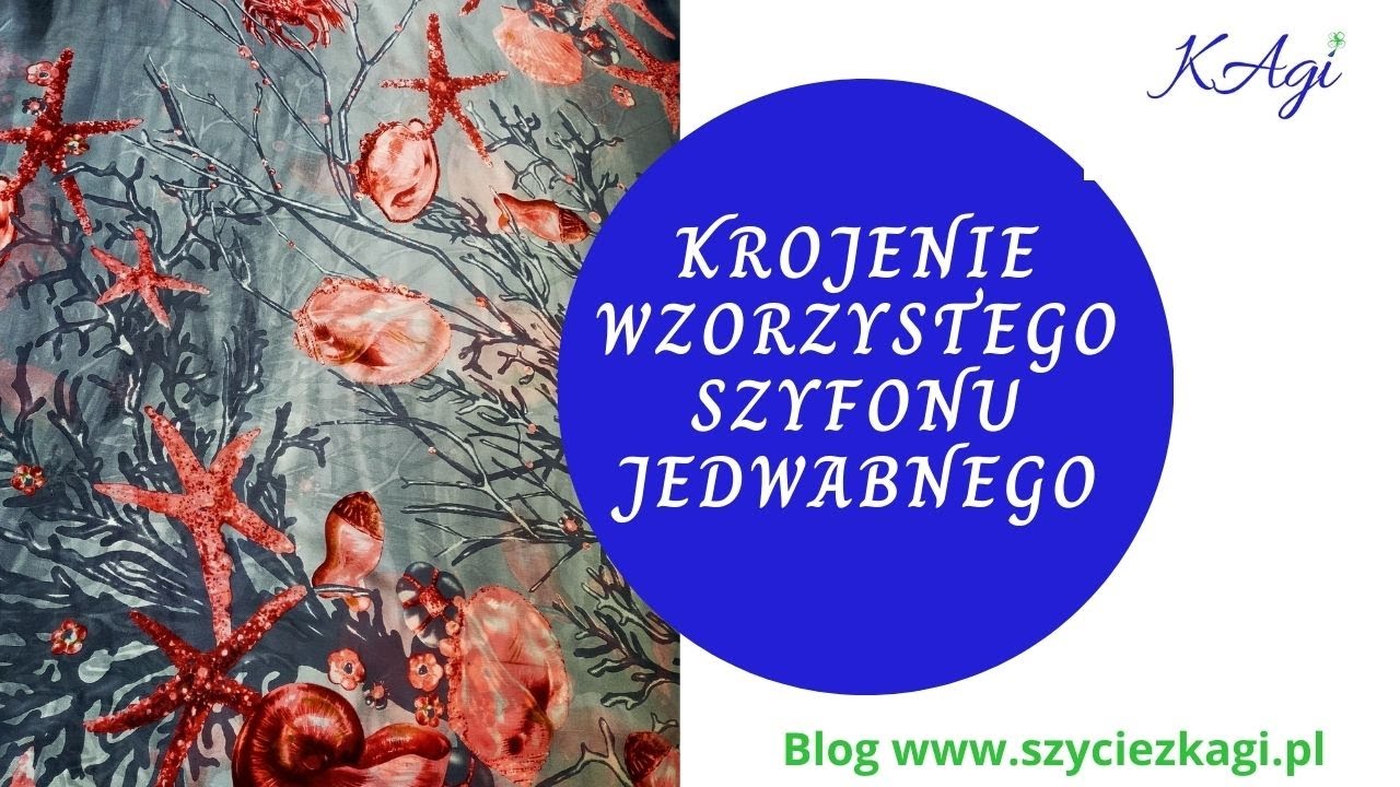 Krojenie jedwabnego szyfonu- szycie jedwabnej sukienki