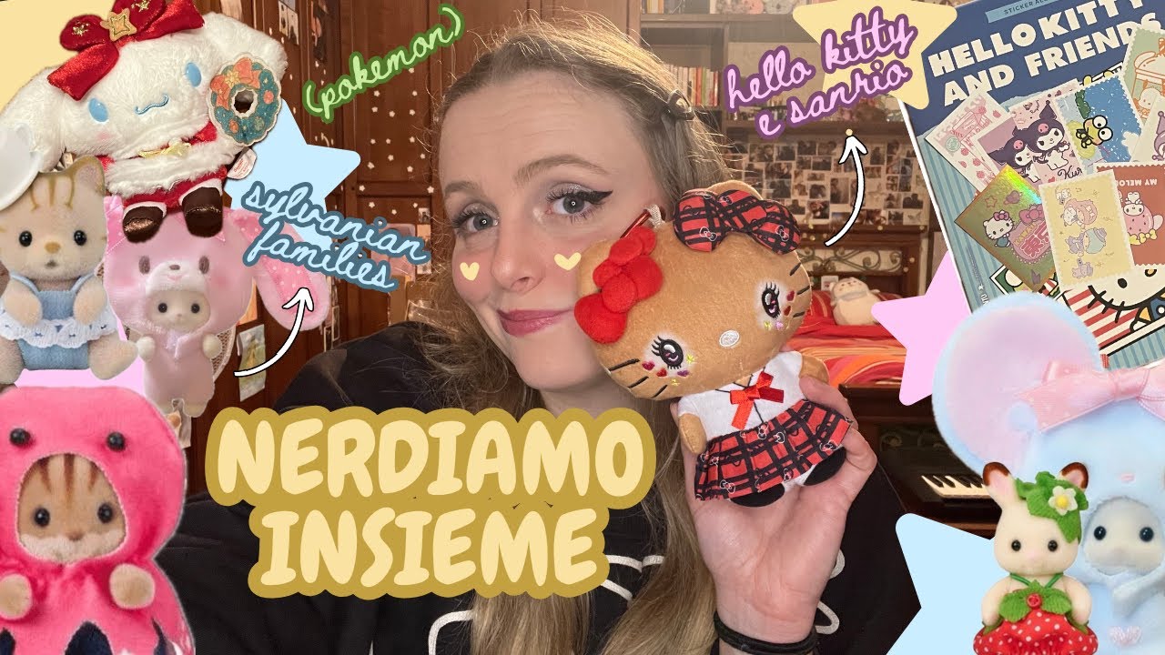 NERDIAMO INSIEME | hello kitty, sanrio, pokémon e sylvanian families ♡