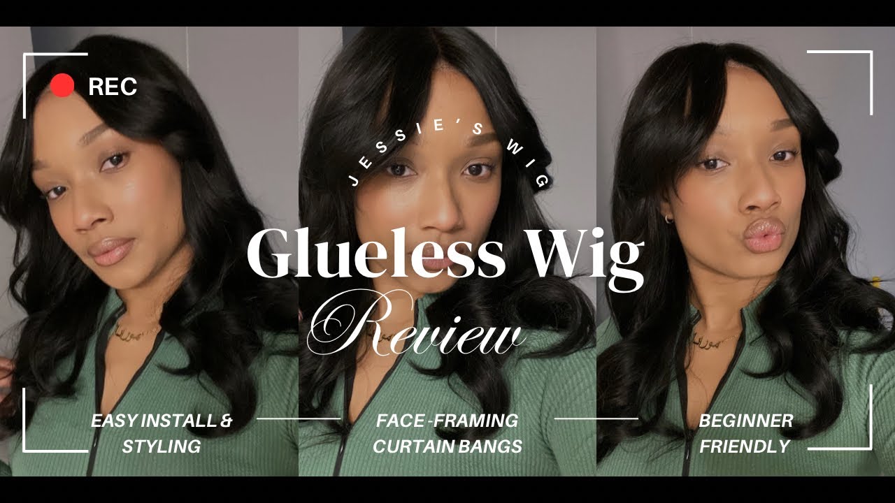 WIG REVIEW | JESSIE'S WIG GLUELESS CLOSURE FACE-FRAMING BANGS | BEGINNER FRIENDLY WIG INSTALL