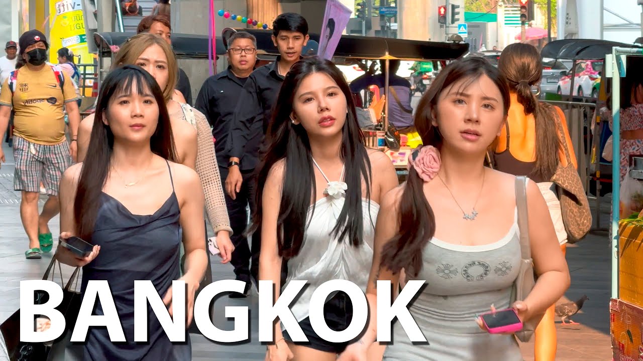 Bangkok Street, City Life Scenes Thailand 🇹🇭