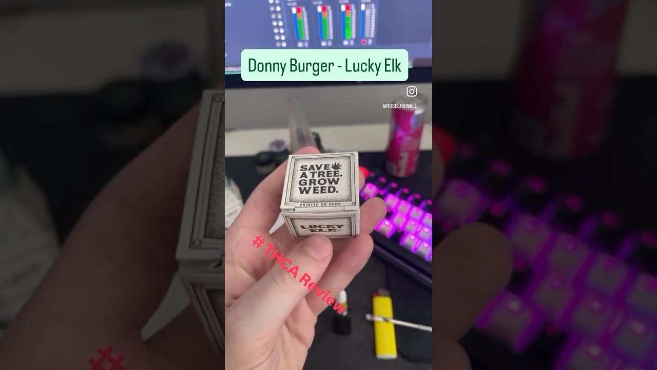 Donny Burger 🍔 Thca Rosin from Lucky Elk. Full review coming soon! #420 #rosin #puffcopeakpro #thca