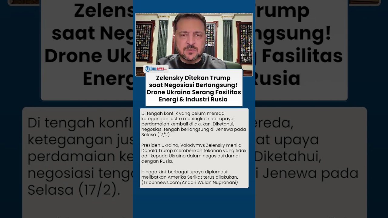 Negosiasi Damai Rusia-Ukraina Berlangsung Tegang! Zelensky Sentil Trump: Kesepakatan Itu Tidak Adil!