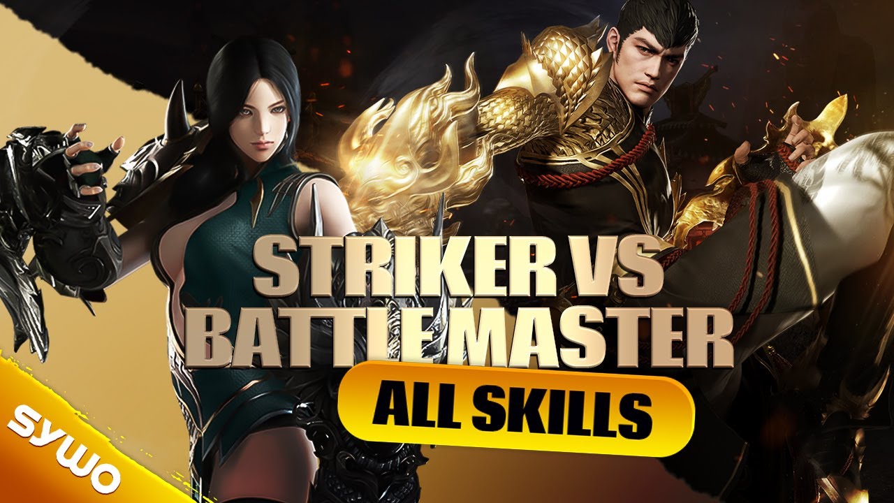 LOST ARK Striker VS Battle Master (all skills side by side)