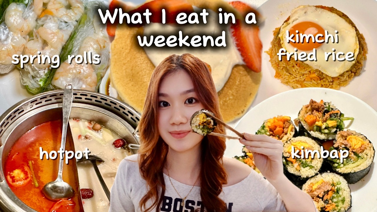 What I eat IN A WEEKEND 🥞 *simple homecooked meals