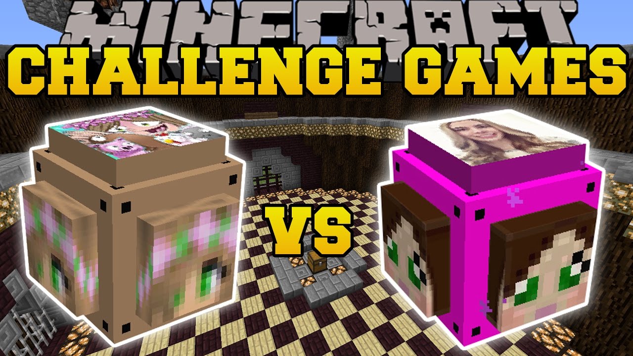Minecraft: LITTLE KELLY VS GAMINGWITHJEN CHALLENGE GAMES - Lucky Block Mod - Modded Mini-Game