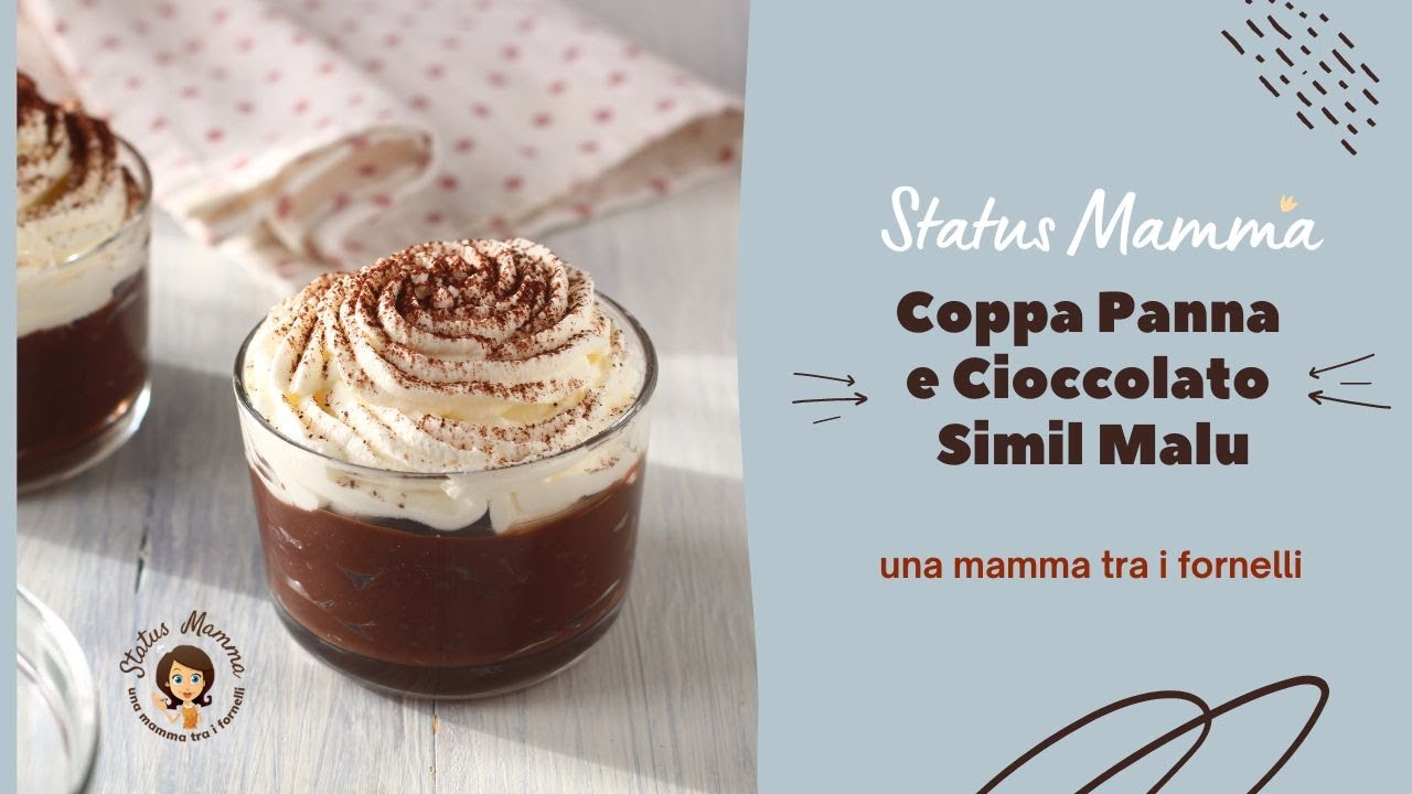 COPPETTE AL CIOCCOLATO E PANNA un dolce goloso e raffinato