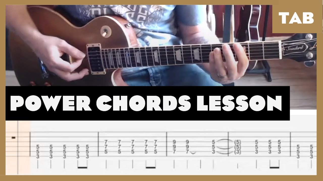 5 Great Power Chord Songs for Beginners (with Tab) Watch and Learn Guitar Lesson