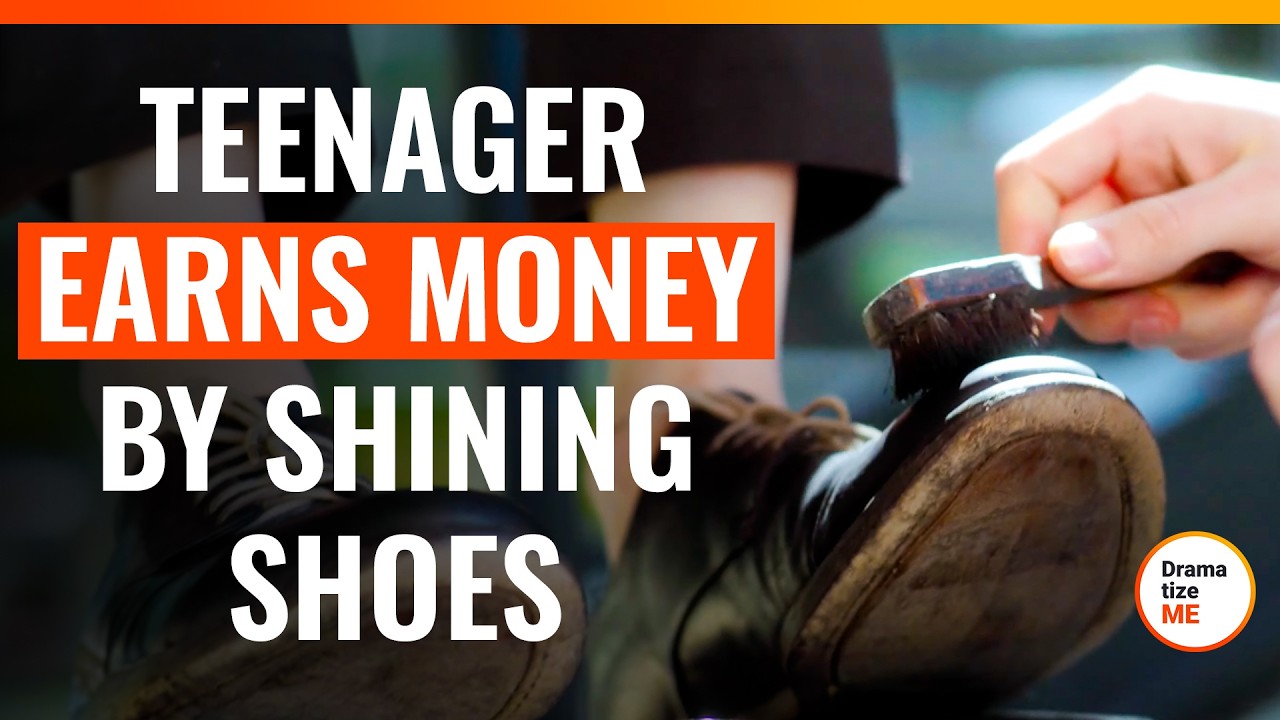 Teenager Earns Money By Shining Shoes | @DramatizeMe Special