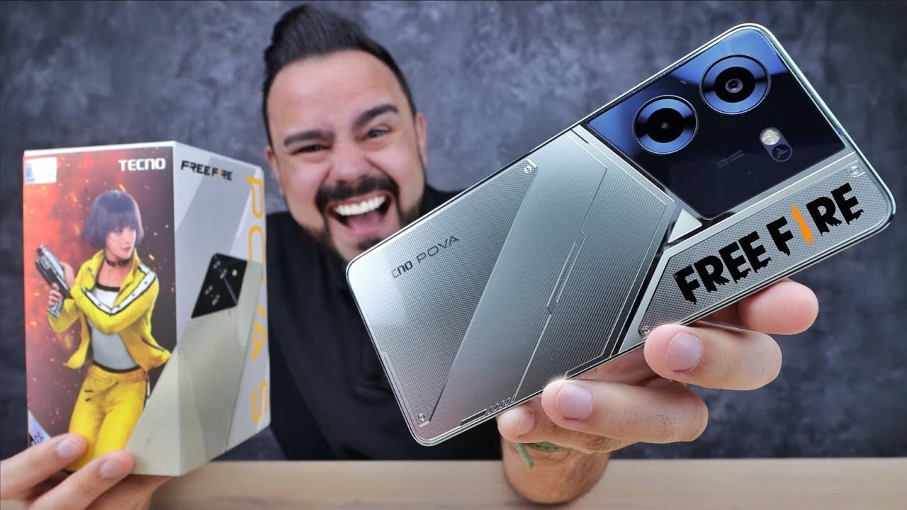só 800 REAIS ! TECNO POVA 5 FREE FIRE SPECIAL EDITION