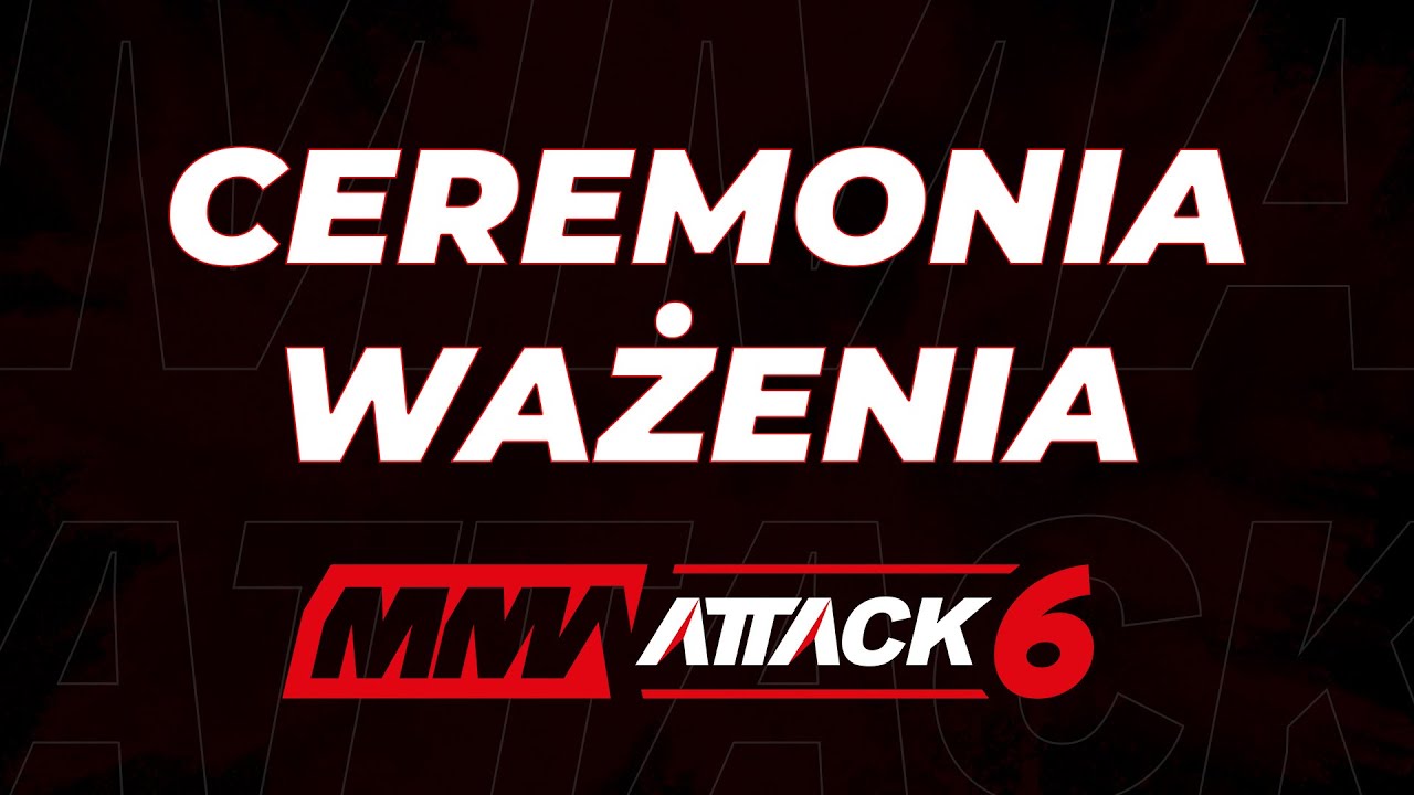 Ceremonia ważenia przed galą MMA ATTACK 6