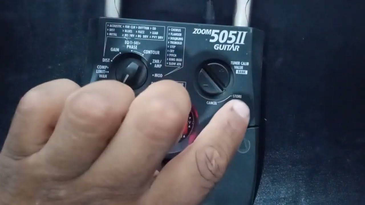 Como Programar El Fuston De Guitarra Chichera -Chacalon,Nenes,centella,Pascualillo,etc (Zoom 505 II)