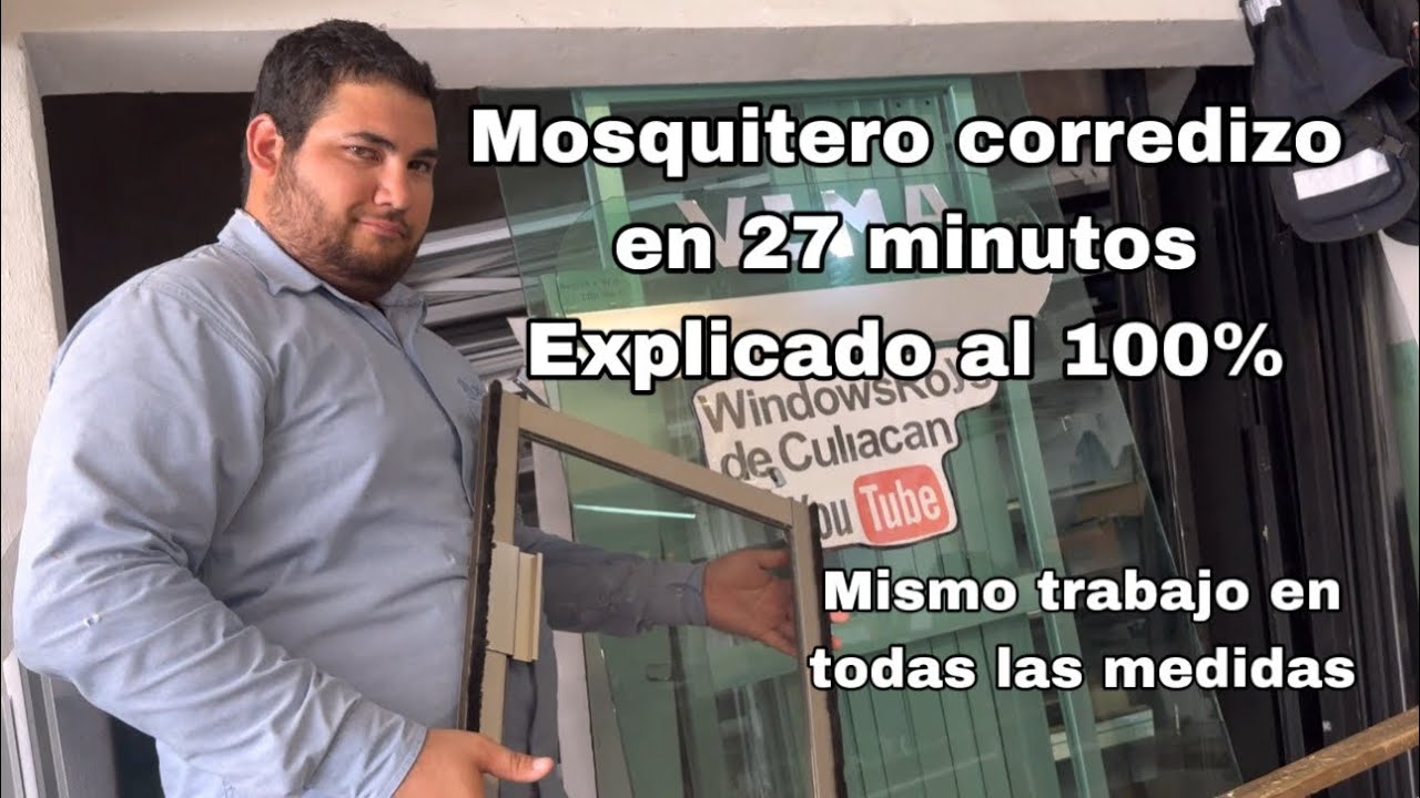 Fabricación de mosquitero corredizo tradicional