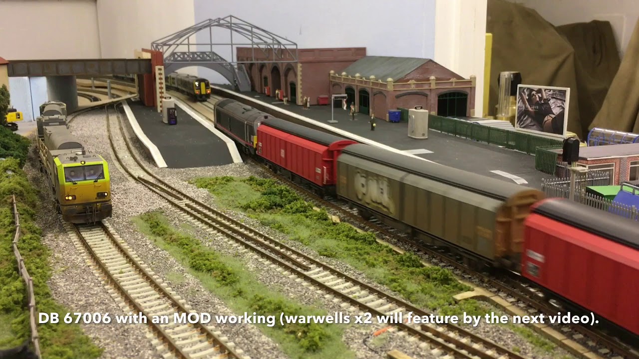 Badgers Cross OO Gauge modern image layout. Scenics progressing well!