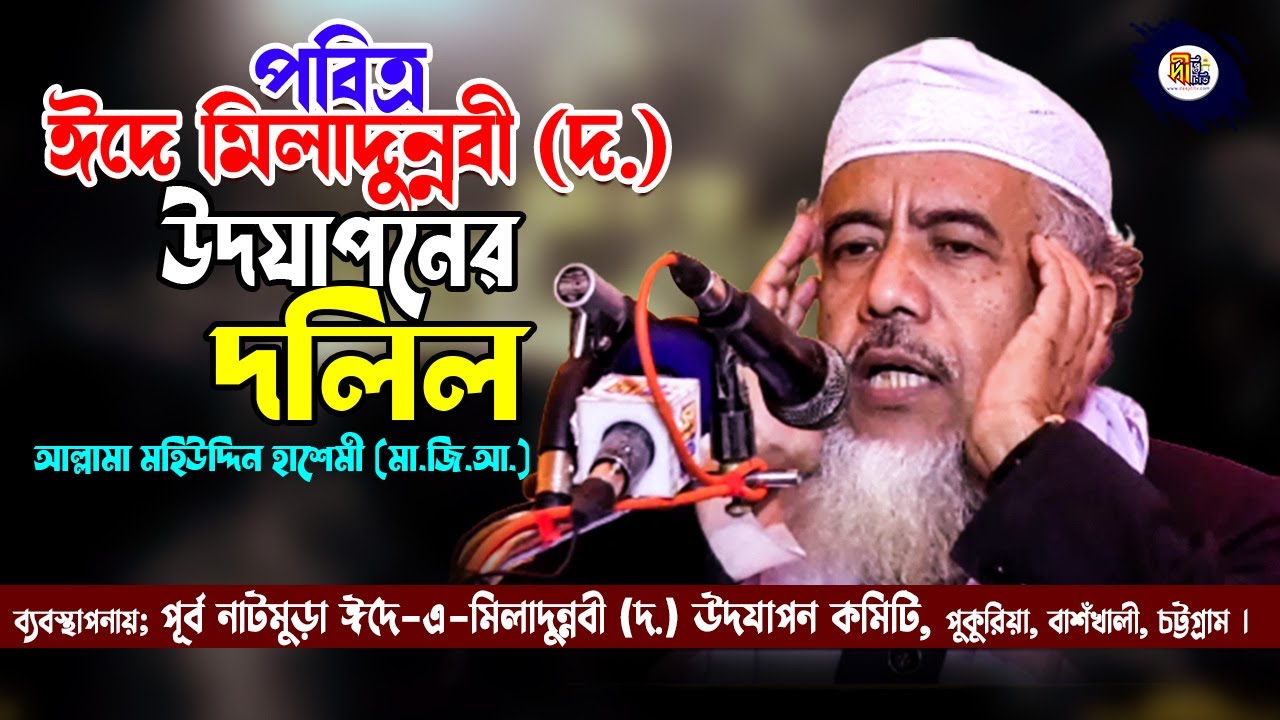 পবিত্র ঈদে মিলাদুন্নবী (দ.) উদযাপনের দলিল | আল্লামা মহিউদ্দিন হাশেমী ওয়াজ | Mohiuddin Hashemi Waz