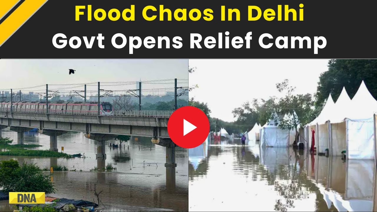 Delhi Flood: Delhi Govt Sets Up Flood Relief Camp in Mayur Vihar | Visuals Surface | Delhi News