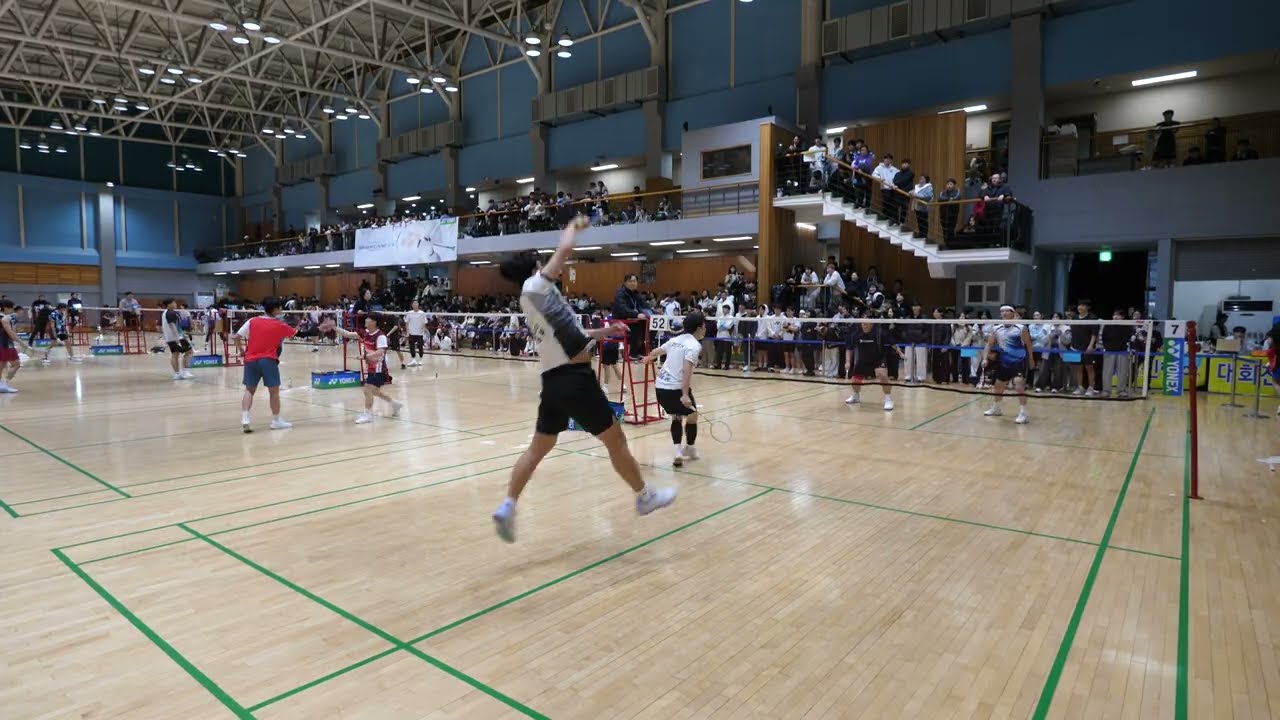 제7회 코리아민턴사랑 유청소년 배드민턴대회 준자강남복 박경민 원현호 VS 이상호 정종원