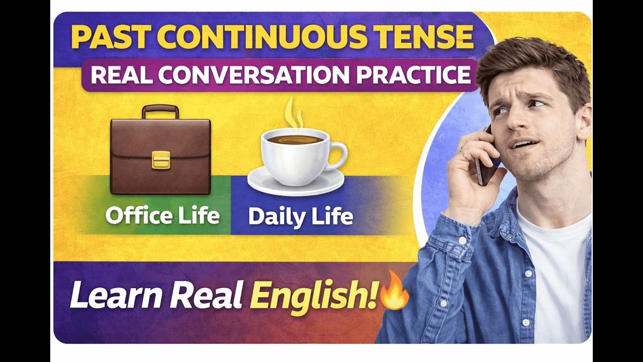 Past Continuous Tense Real Conversation Practice | Office & Daily Life English |Spoken English Hindi