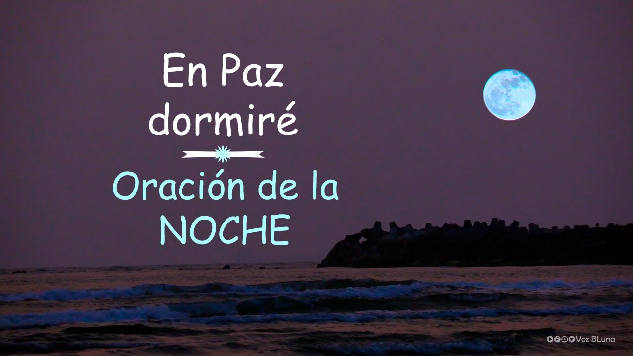 En Paz dormiré, porque solo tu Señor me das Confianza