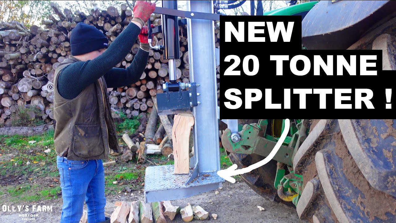 NEW 20 TONNE LOG SPLITTER! STAYING WARM IN WINTER!
