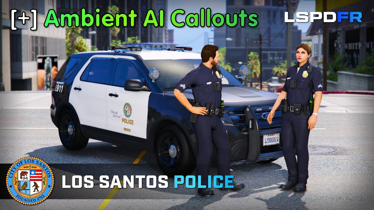 Ambient AI Callouts - How to not be the Main Character in LSPDFR | Los Santos Police | GTA5 LSPDFR