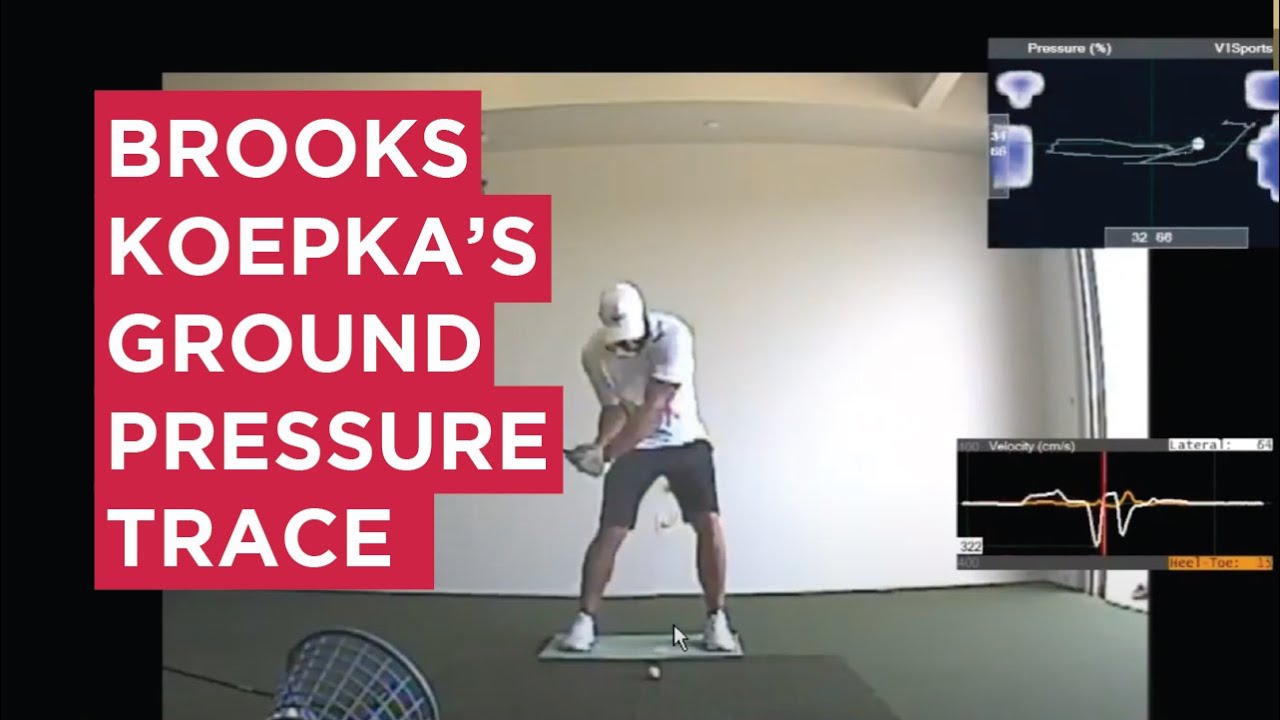 Brooks Koepka's Golf Swing and Ground Pressure Trace Analysis