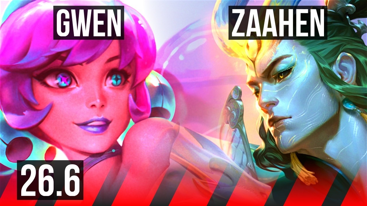 GWEN vs ZAAHEN (TOP) | KR Challenger | 26.6