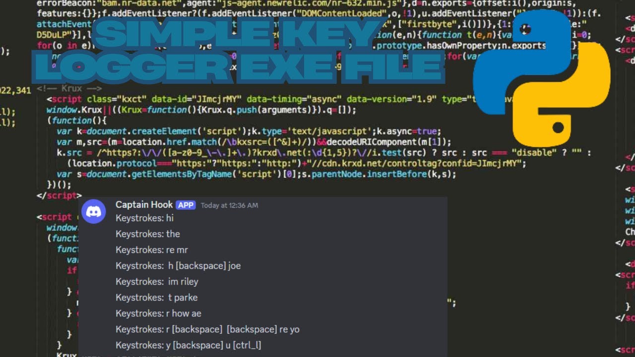 basic Discord webhook keylogger tutorial