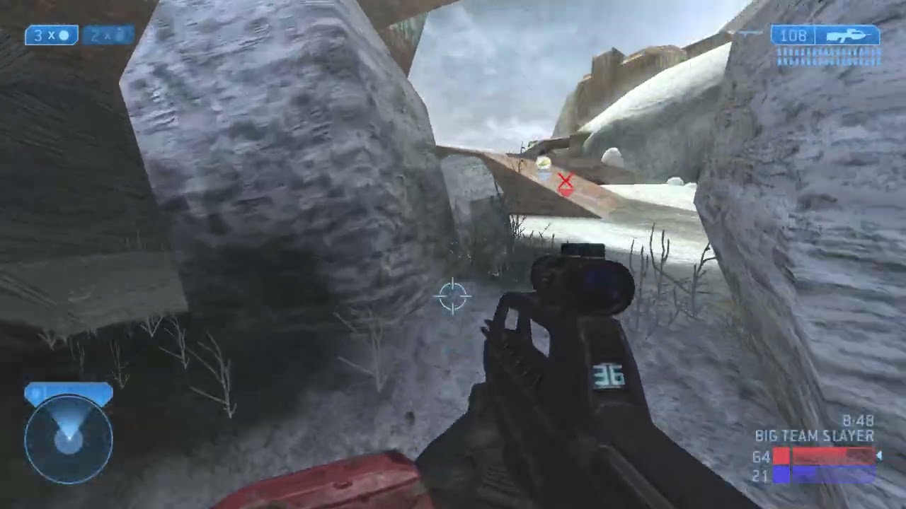 Halo 2 Classic Big Team - Big Team Slayer on Containment Multiplayer Gameplay