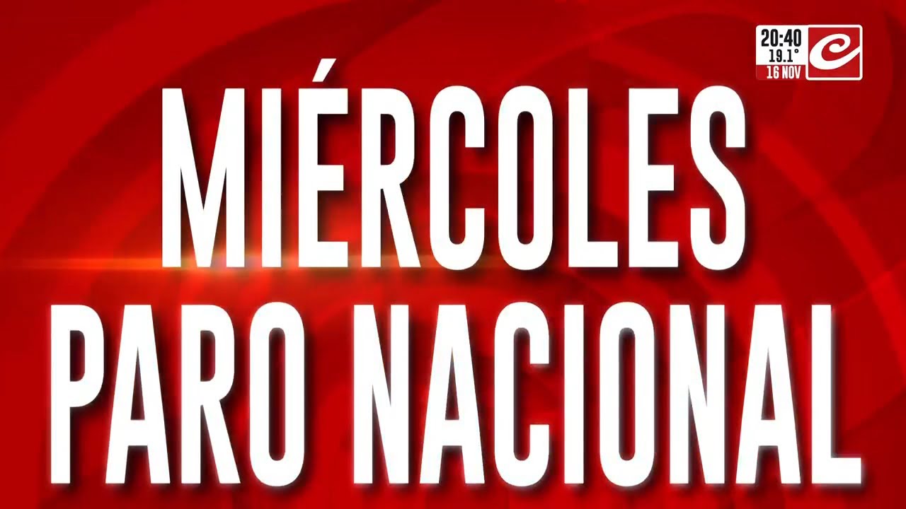 Mi&eacute;rcoles paro nacional: se espera una alta adhesi&oacute;n