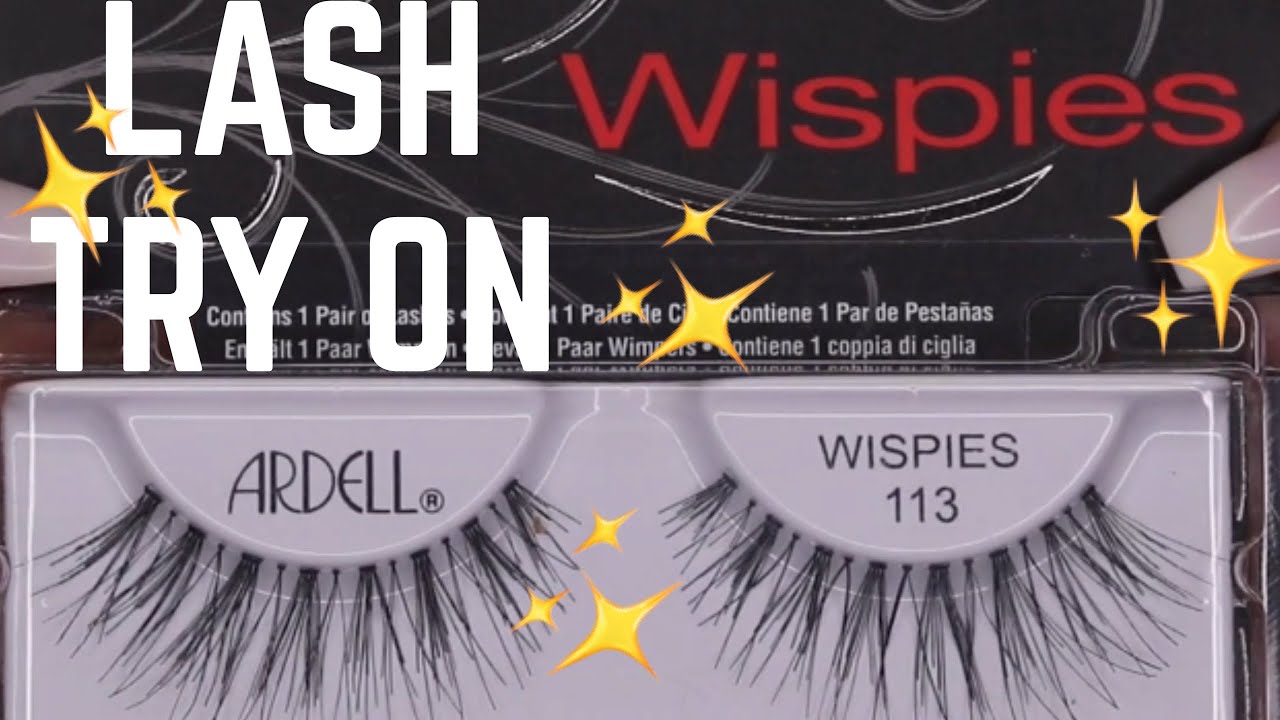 Ardell Wispies 113 Eyelash Try On; April 2018| 1 PAIR FOR $3.38 (read description) | @kati_baddi