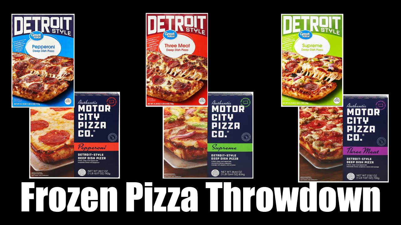 Frozen Detroit-Style Pizza Throwdown - WHAT ARE WE EATING??