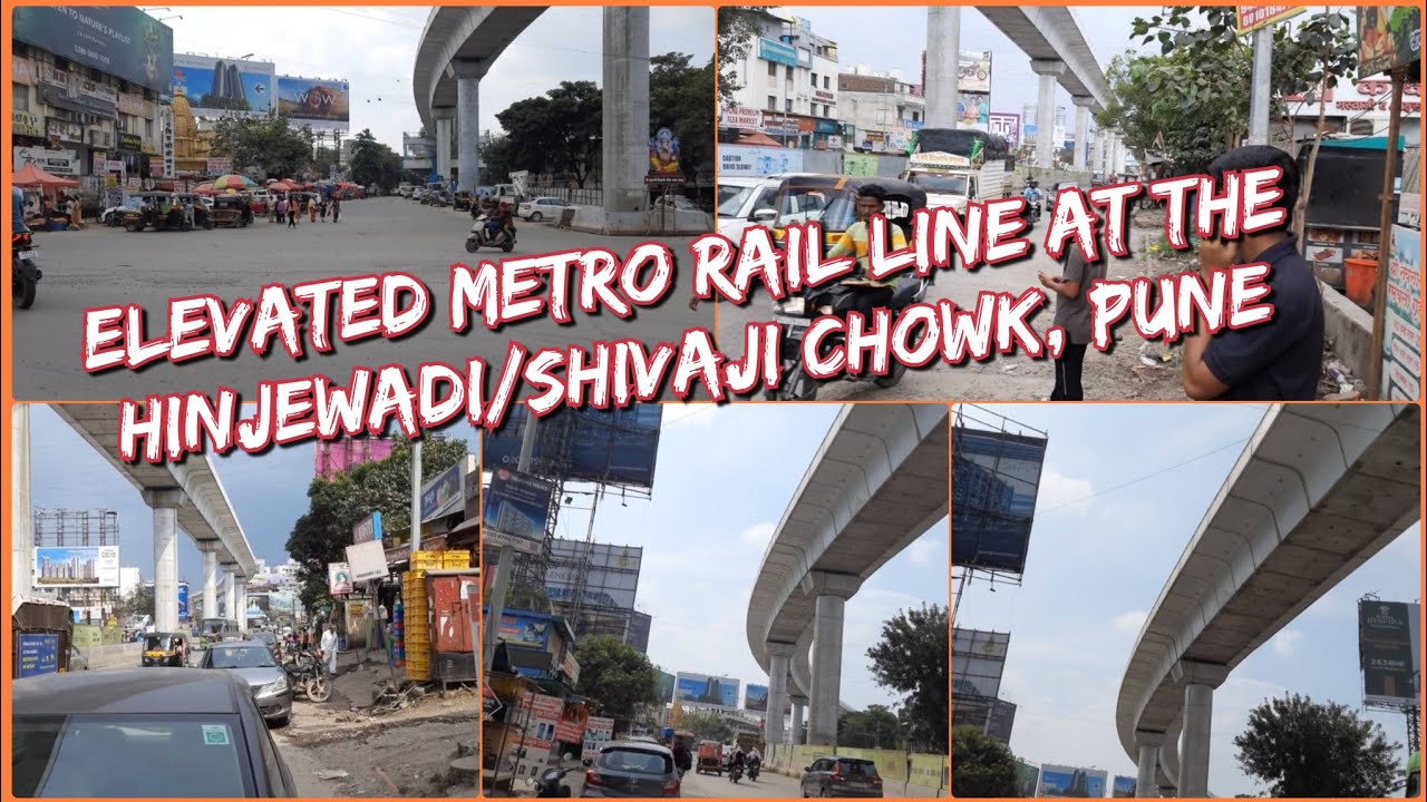 The Elevated Metro Rail Line At The Hinjewadi/Shivaji Chowk, Pune, India.