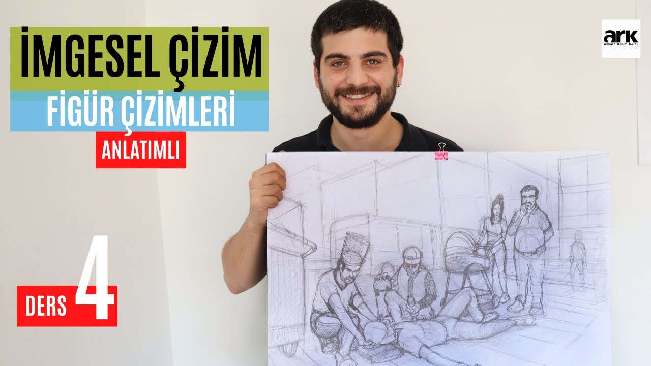 İMGESEL ÇİZİM DERSLERİ 4 - FİGÜR ÇİZİMİ - imgesel çizim teknikleri