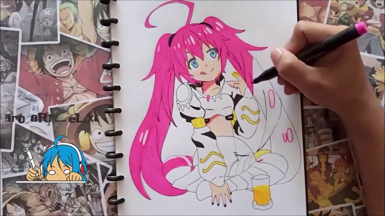 Drawing Milim Nava Anime Tensei Shitara Slime Datta ken