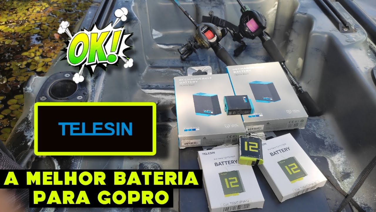 NÃO COMPRE BATERIAS PARA SUA GOPRO SEM ANTES VER ESSE VÍDEO!!!  TELESIN VS ORIGINAL 