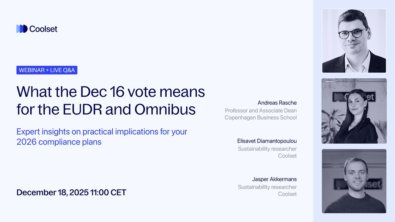 Expert Q&A with Andreas Rasche: EUDR and Omnibus updates - [Full Webinar Recording]