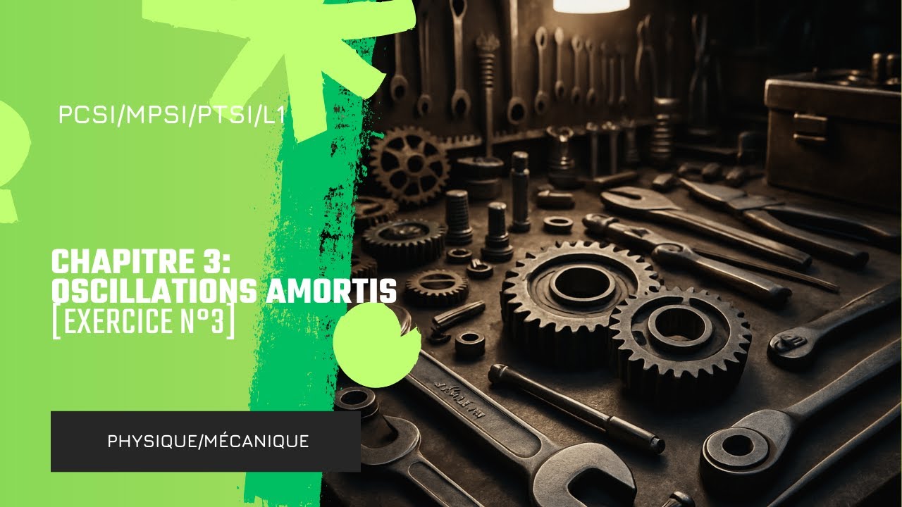 [Physique prépa SUP/L1] [Méca] [Exo 3] Chapitre 3 : Oscillateur harmonique amorti